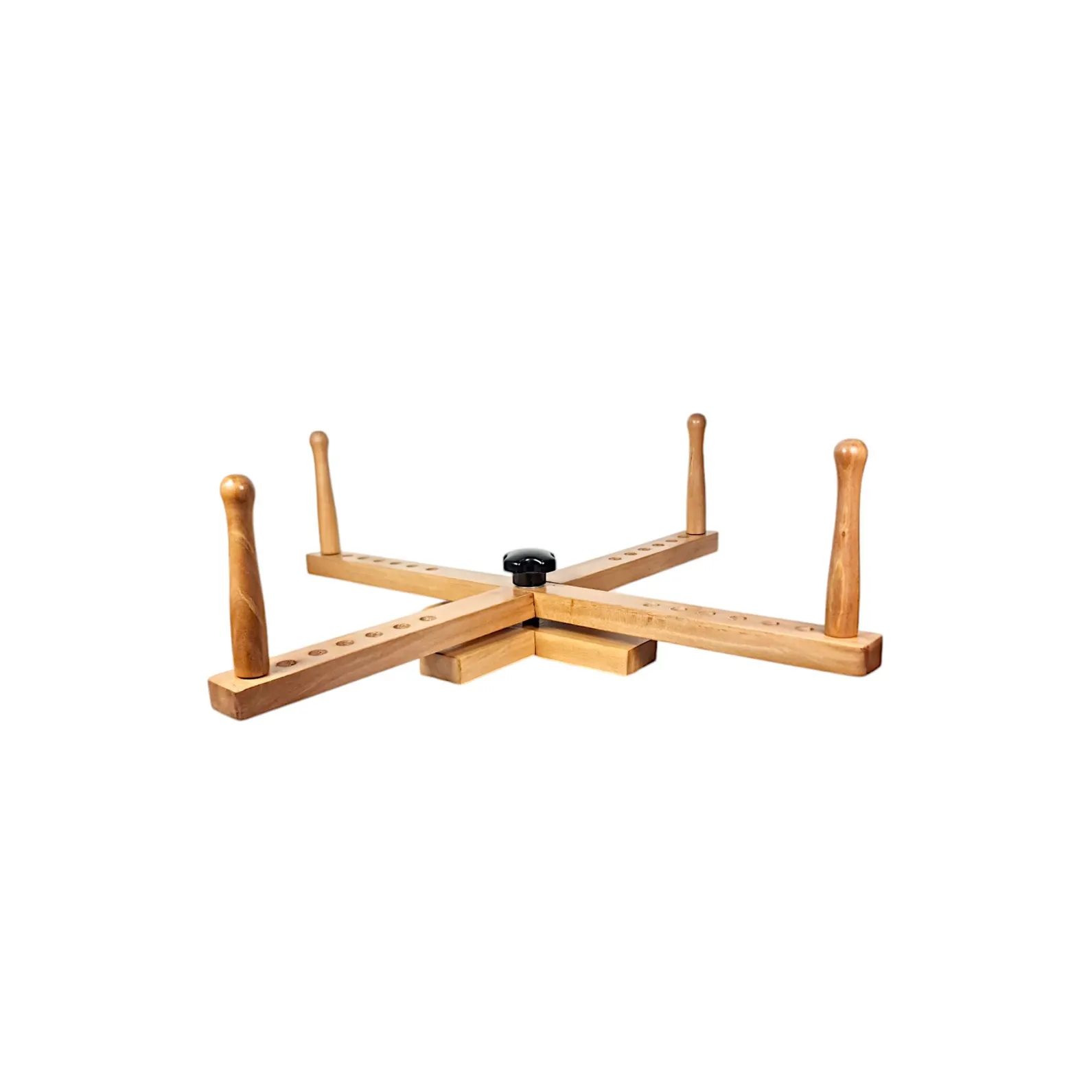 Handmade Wooden Yarn Swift, Amish Style Tabletop, Adjustable